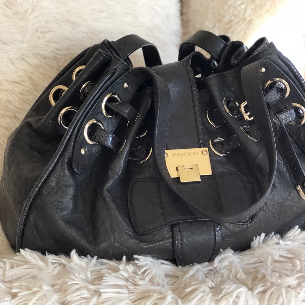 Jimmy Choo leather Ramona bag 100% authentic